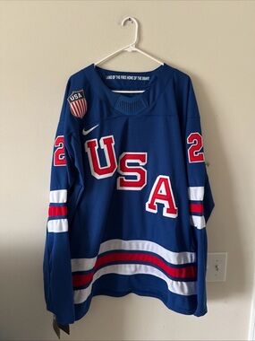 Men’s Nike Dylan Larkin #21 Team USA 2026 Winter Olmypics Jersey Sz XL RARE
